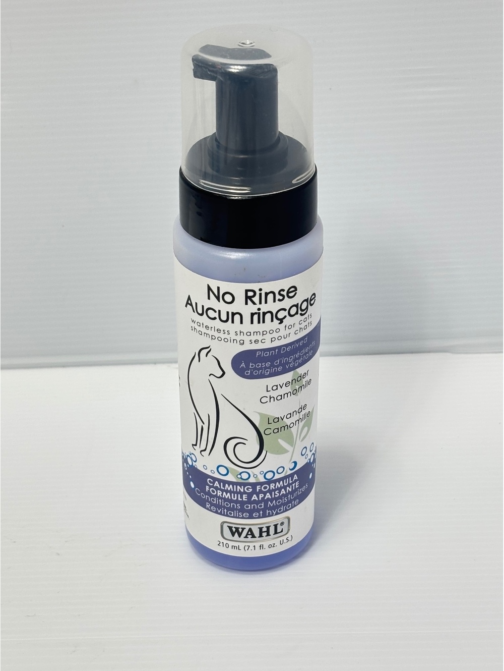 Wahl No Rinse Waterless Shampoo for Cats, Calming Lavender Chamomile Formula, 7.